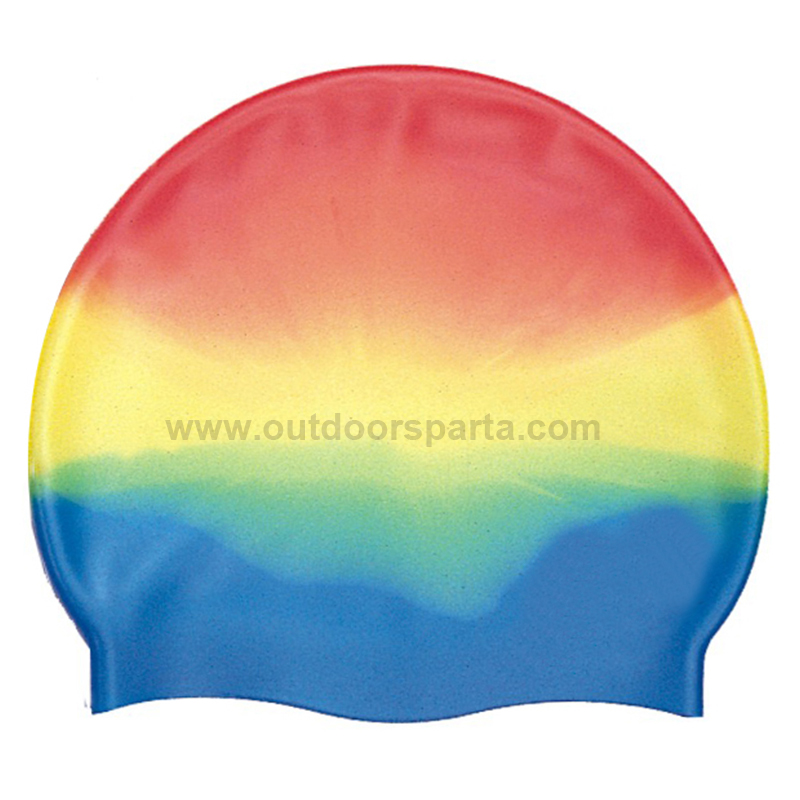 Tie dye silicone swimming caps(CAP-200) 