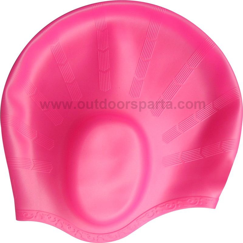 Ear guard  silicone swimming caps(CAP-1100) 